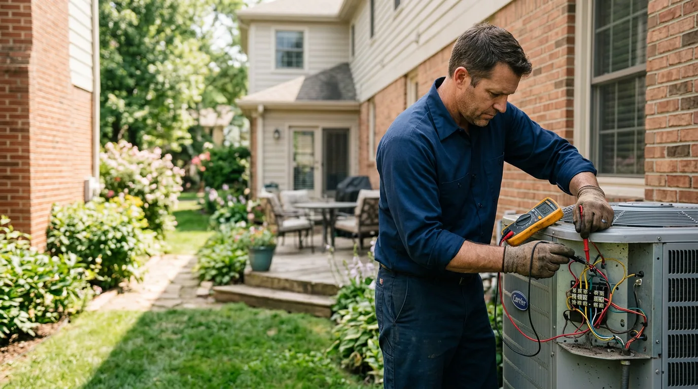 HVAC technician working near Munith, MI